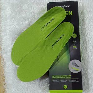 Superfeet Green Insoles Professional-Grade High Arch Orthotic Insole-Size F
